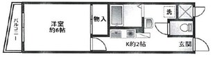 KハイムⅡの物件間取画像